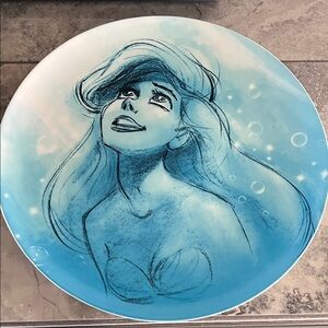 Disney Store Little Mermaid ART OF ARIEL Collector's Edition Plate 14"